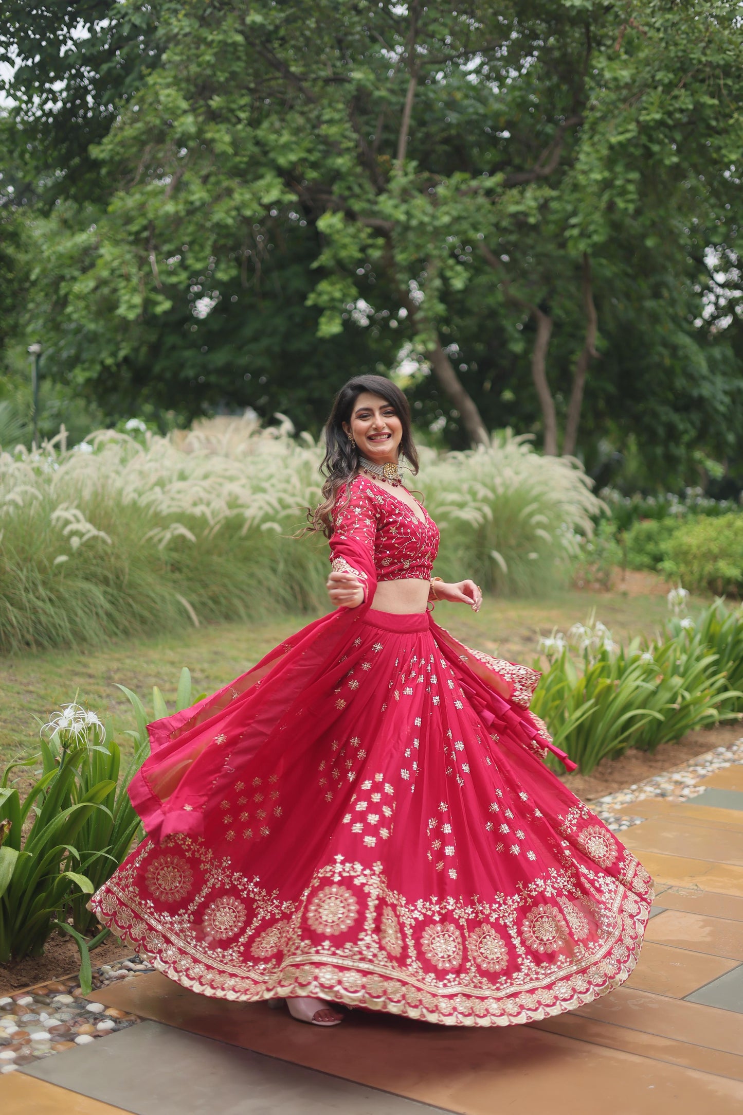 Designer Rangoli Silk Lehenga Choli